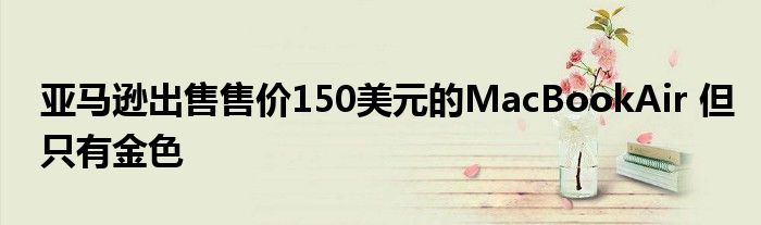 亚马逊售价150美元的MacBookAir 只有金色